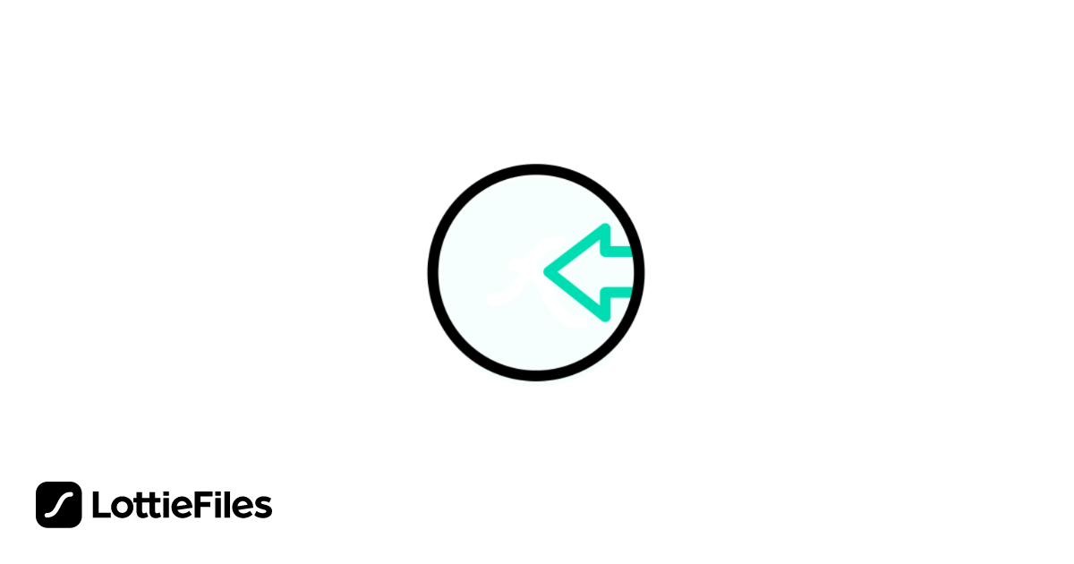 Animación gratuita de Left arrow icon Lottie JSON animation por ...