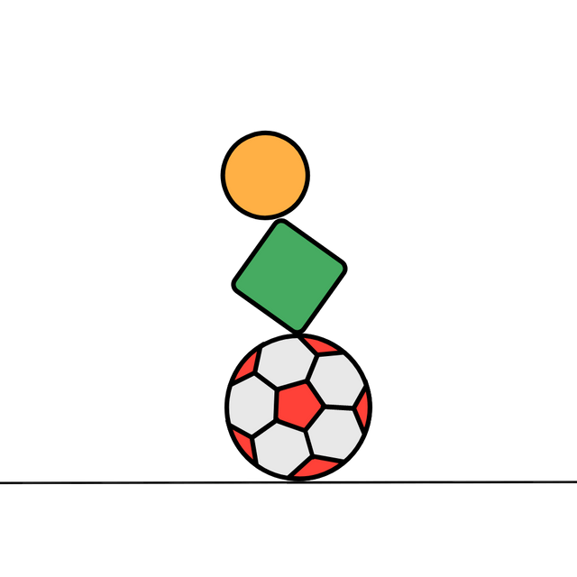 Balancing on a football