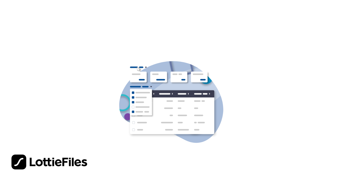 Free Data-table interaction Animation by Mário Barbosa | LottieFiles