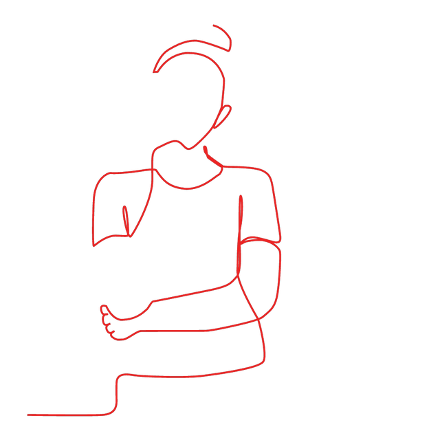 Single Line Woman Animated