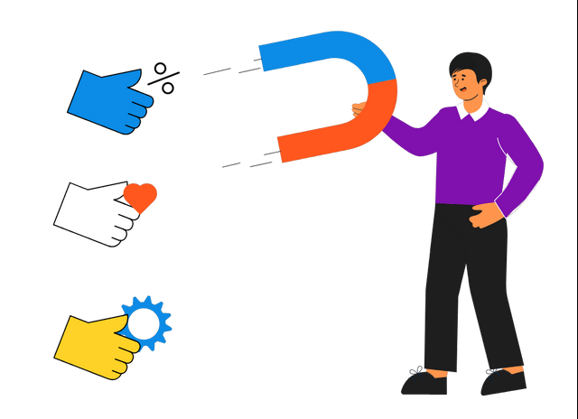Engagement marketing abstract