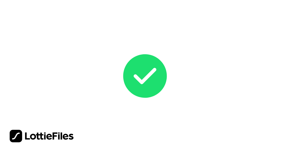 Free Check Animation by Jésica Ayelén Glabor | LottieFiles