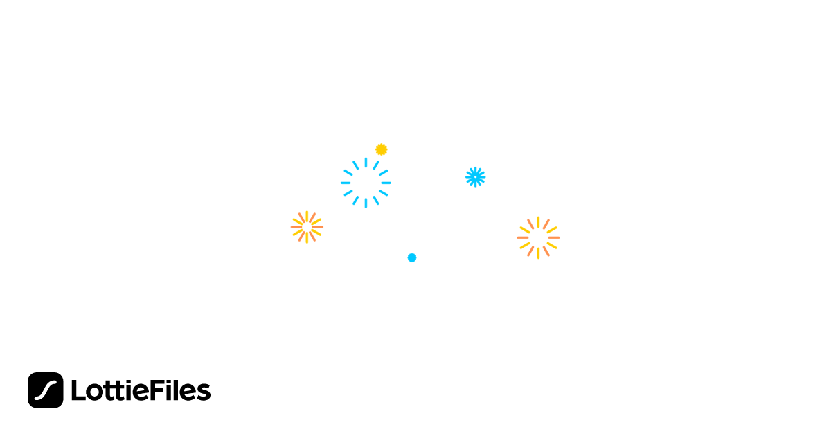 Free Celebration Fireworks Animation by Frankie | LottieFiles