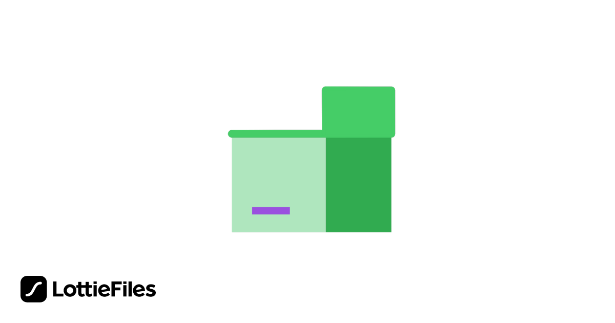 Color Box Animated Free Green box Animation by Daria | LottieFiles
