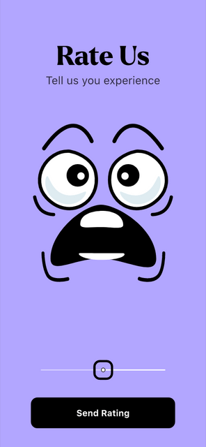 Rate us - Emotional Slider Animation
