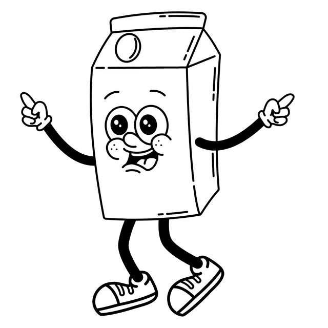Retro Coffee Character Box