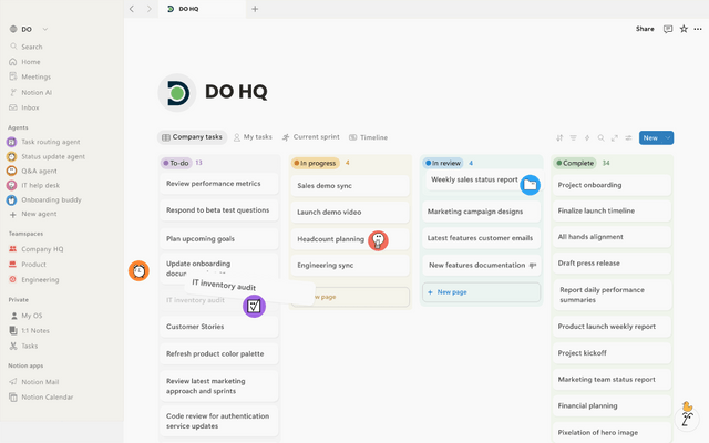 Notion Website Heropage