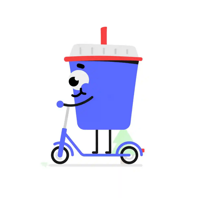 Cute Cup Riding Bike