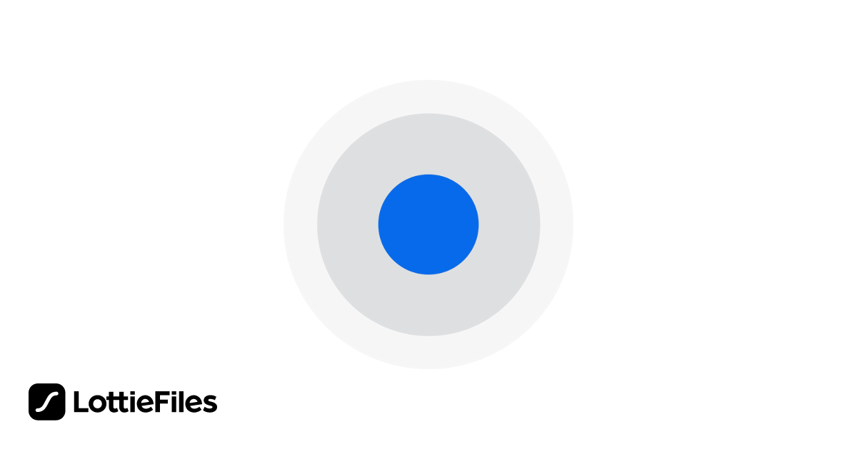 Free blue dot animation Animation by joohee1231 | LottieFiles