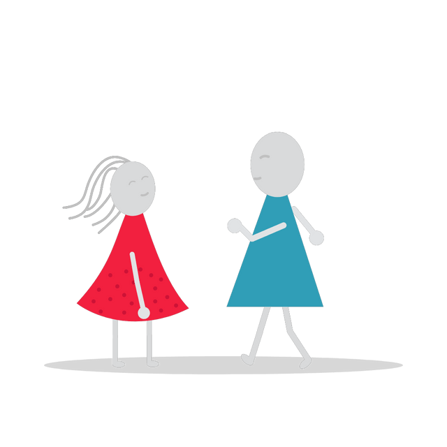 Girl and boy fall in love