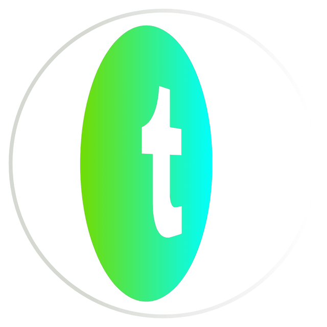 Tumblr gradient color 3D icon rotation Lottie JSON animation