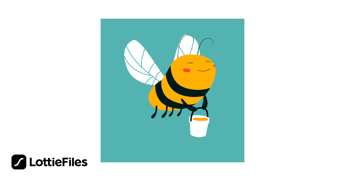 Free Honey bee Animation by Summer | LottieFiles