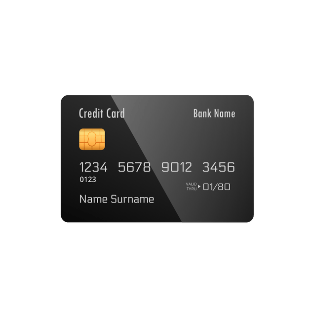 Credit card Lottie JSON animation