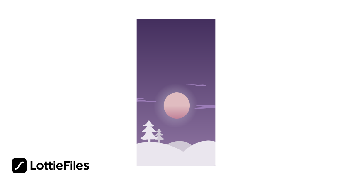 Free Moonlight night Animation by Daria Lebedeva | LottieFiles
