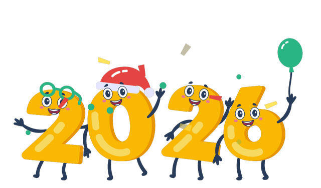Number Characters With Happy New Year 2026