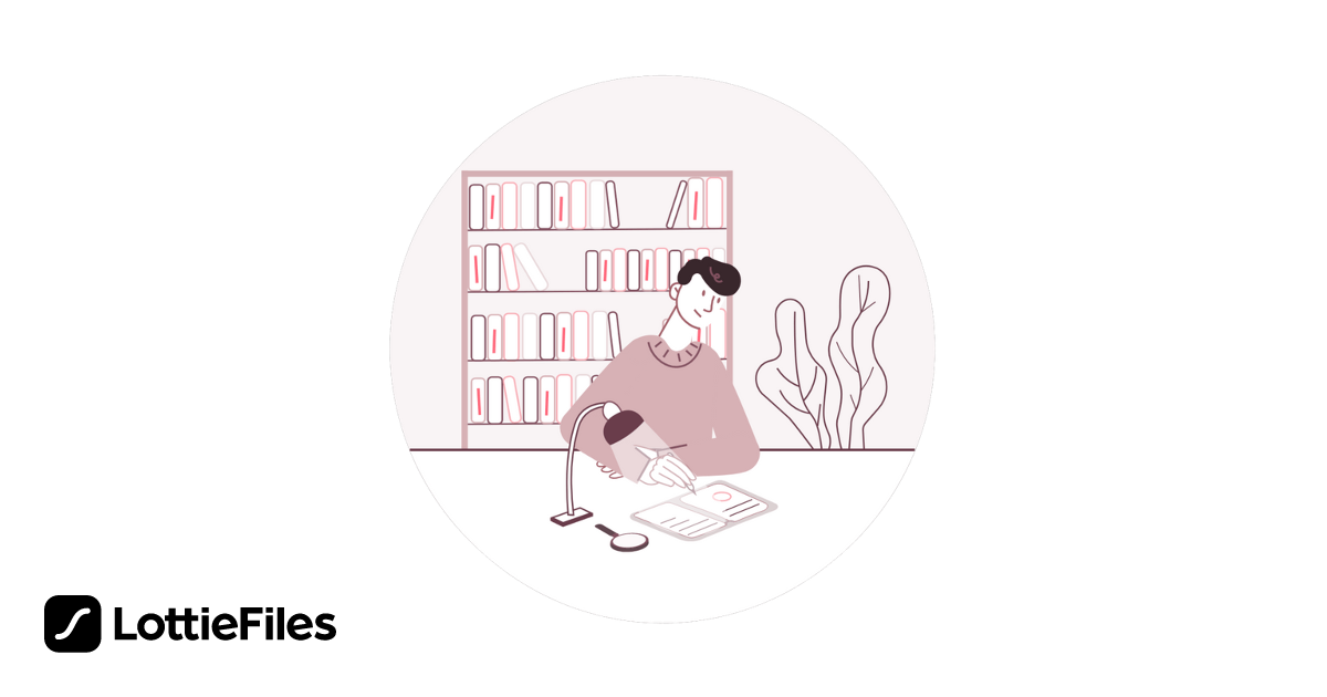 Free Writing man Animation by Wojtek | LottieFiles