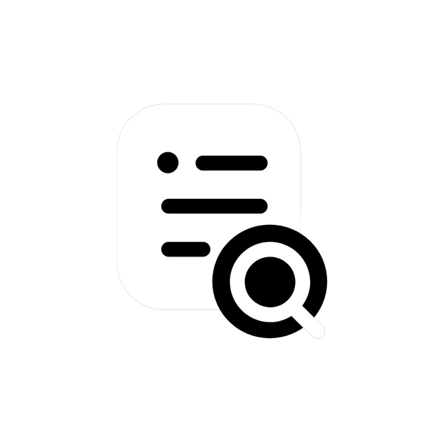 Document search icon