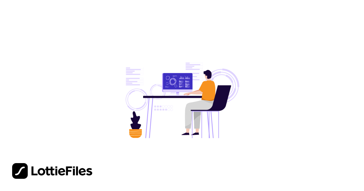 Free PC work futuristic Animation by Umsatz GmbH | LottieFiles
