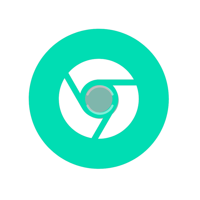 Chrome liquid fillup icon Lottie JSON animation