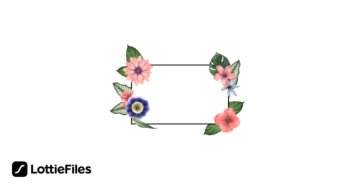 Free Floral Border Animation by Kat James | LottieFiles