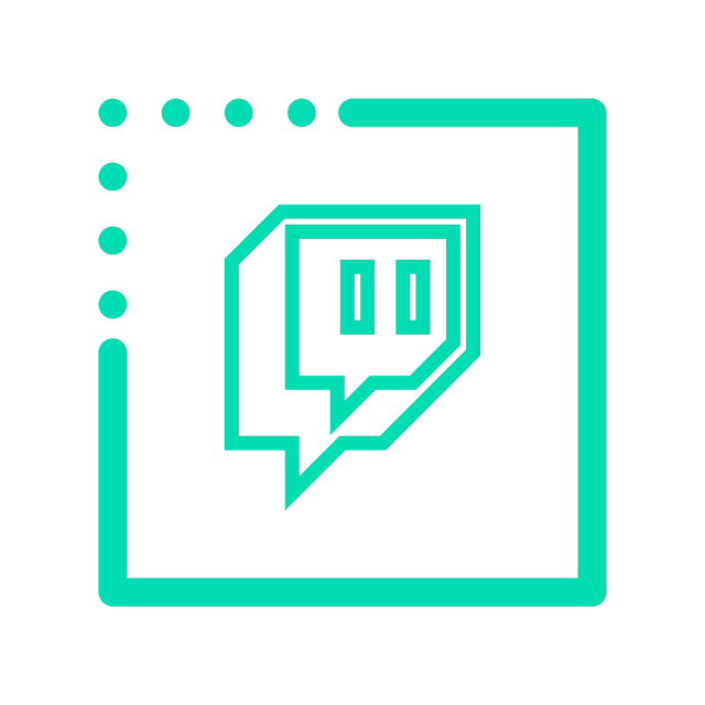 Twitch icon Lottie JSON animation