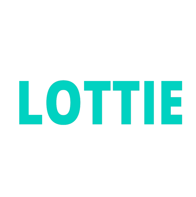 Lottie typography animation