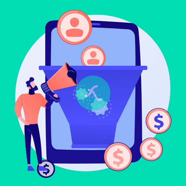 Online earn Lottie JSON animation