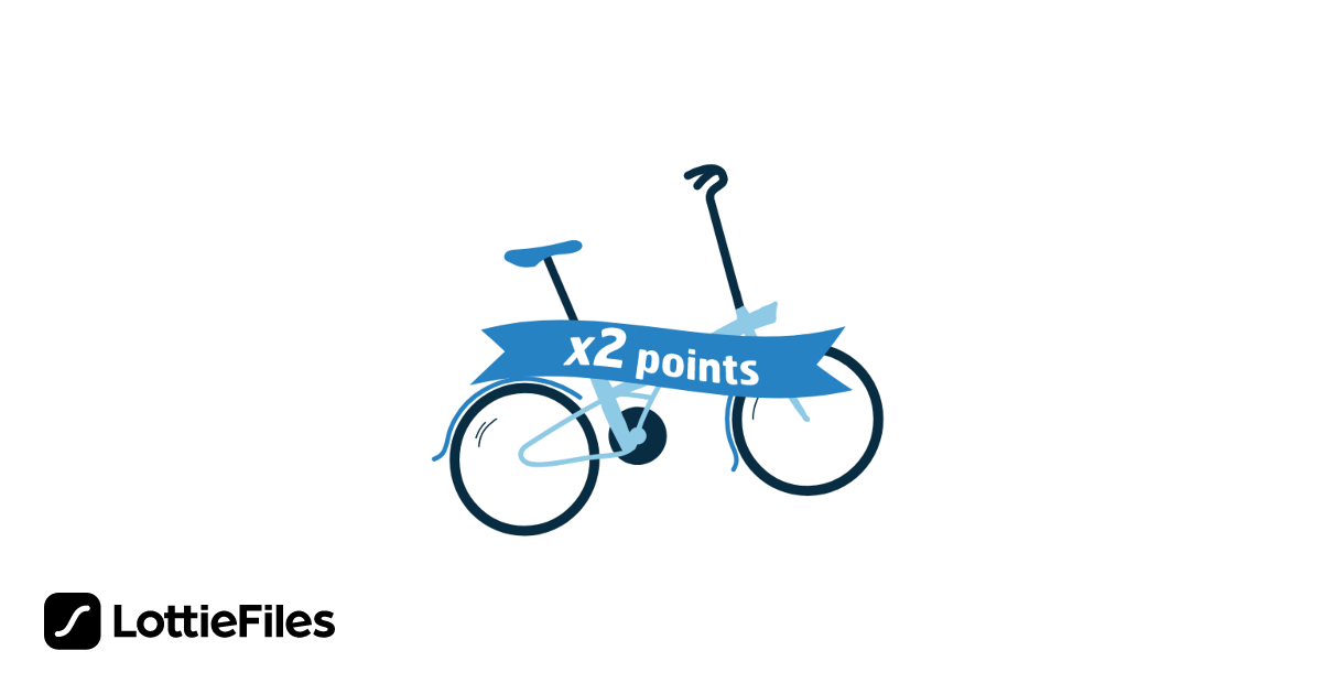 Free bike x2 points Animation by AmbiRaza | LottieFiles