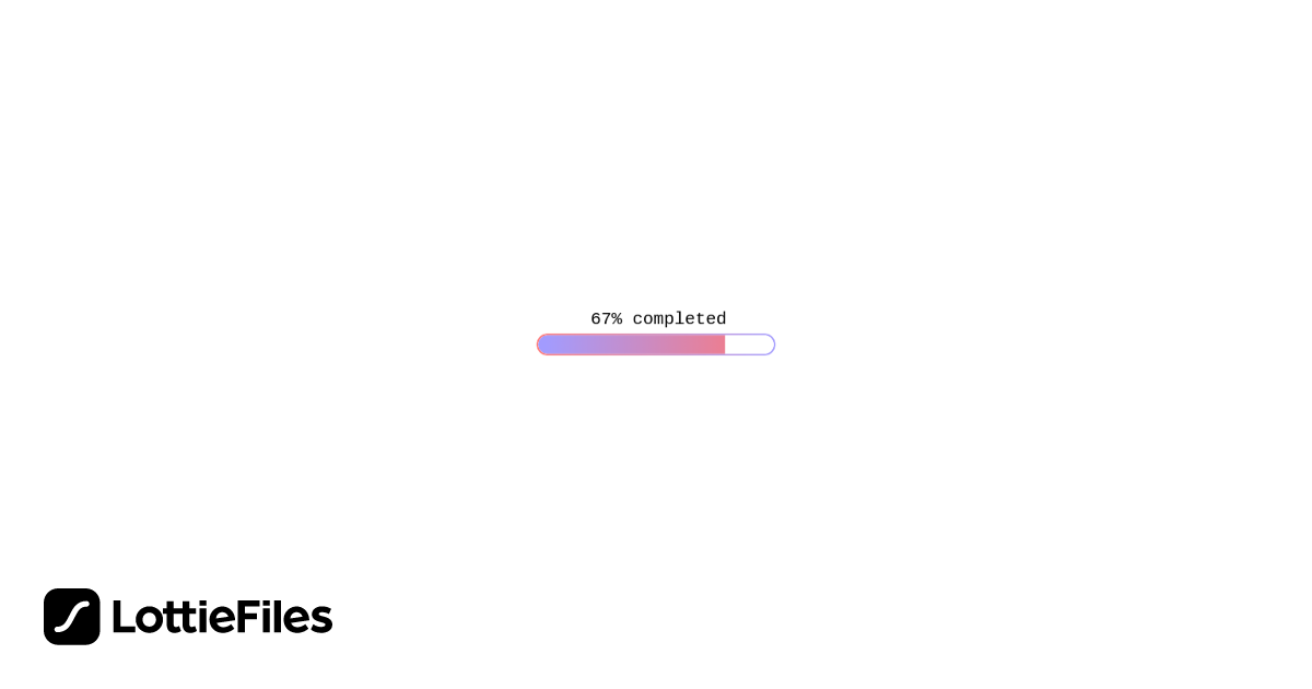 Free Gradient Progress Bar with Countdown Animation by Amy | LottieFiles