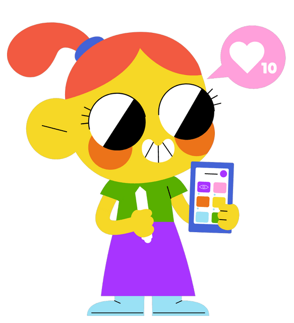 Glazed social media stickers