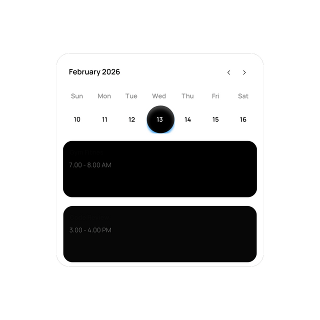 Calendar Card