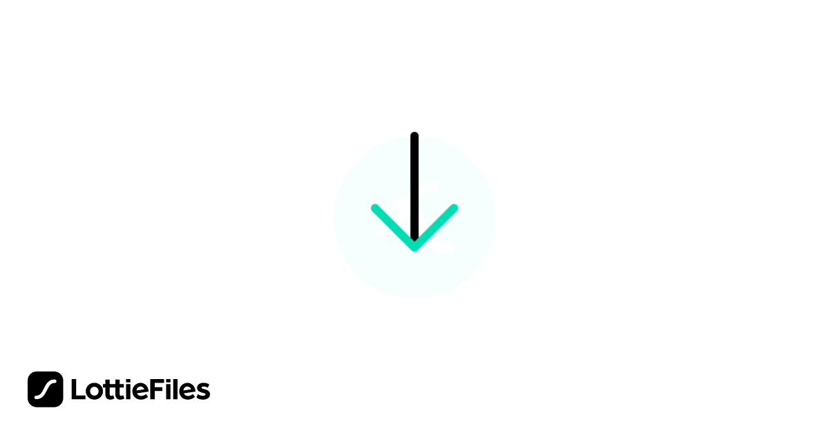 Free Down arrow icon Lottie JSON animation Animation by Weblodge ...