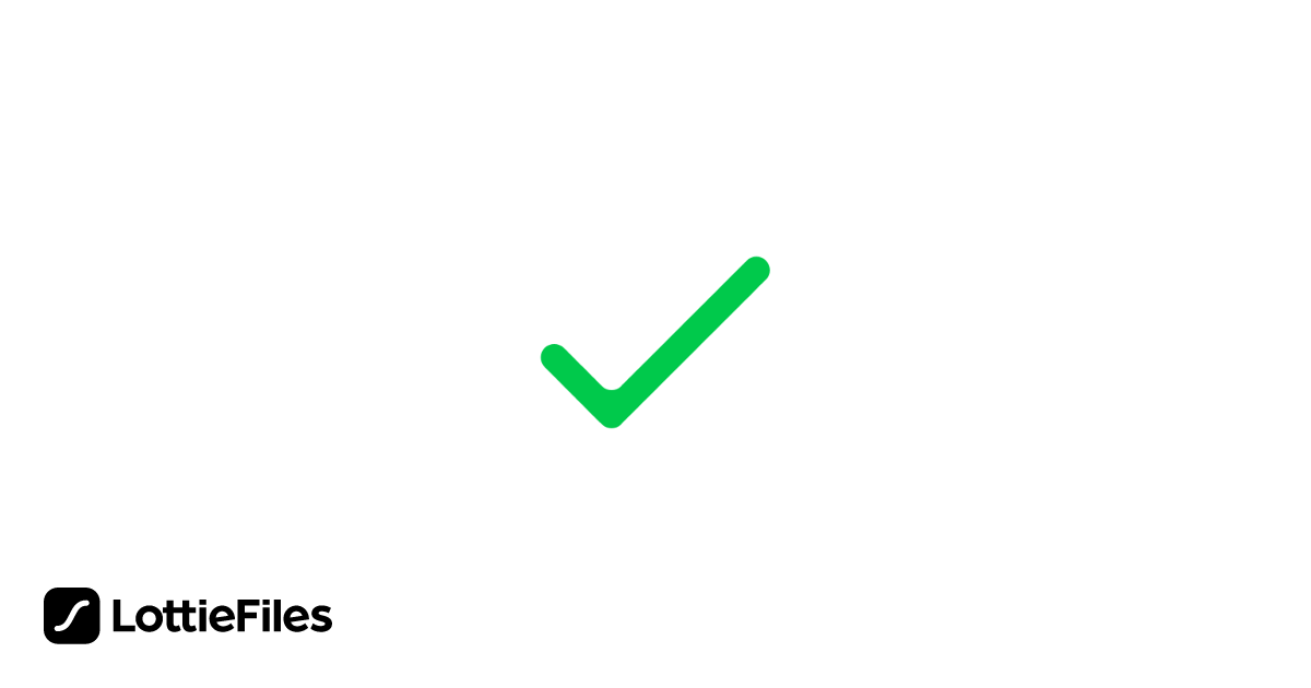 Free Check Mark Animation by Himanshu Kachhadiya | LottieFiles