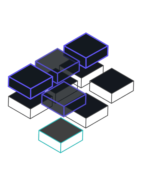 Abstract Blocks moving in metrics