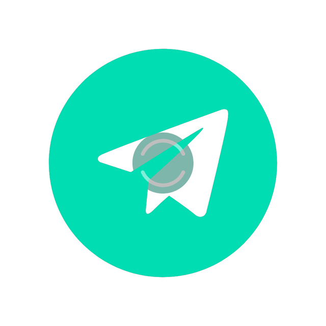 Telegram liquid fillup icon Lottie JSON animation