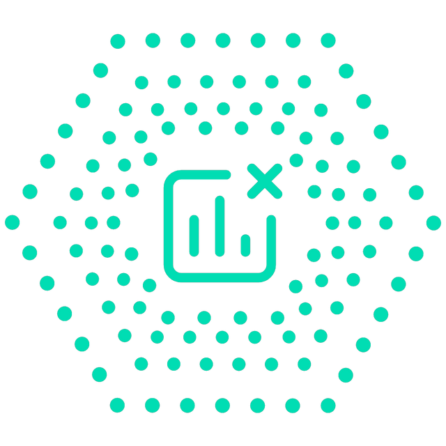Analytics delete icon Lottie JSON animation