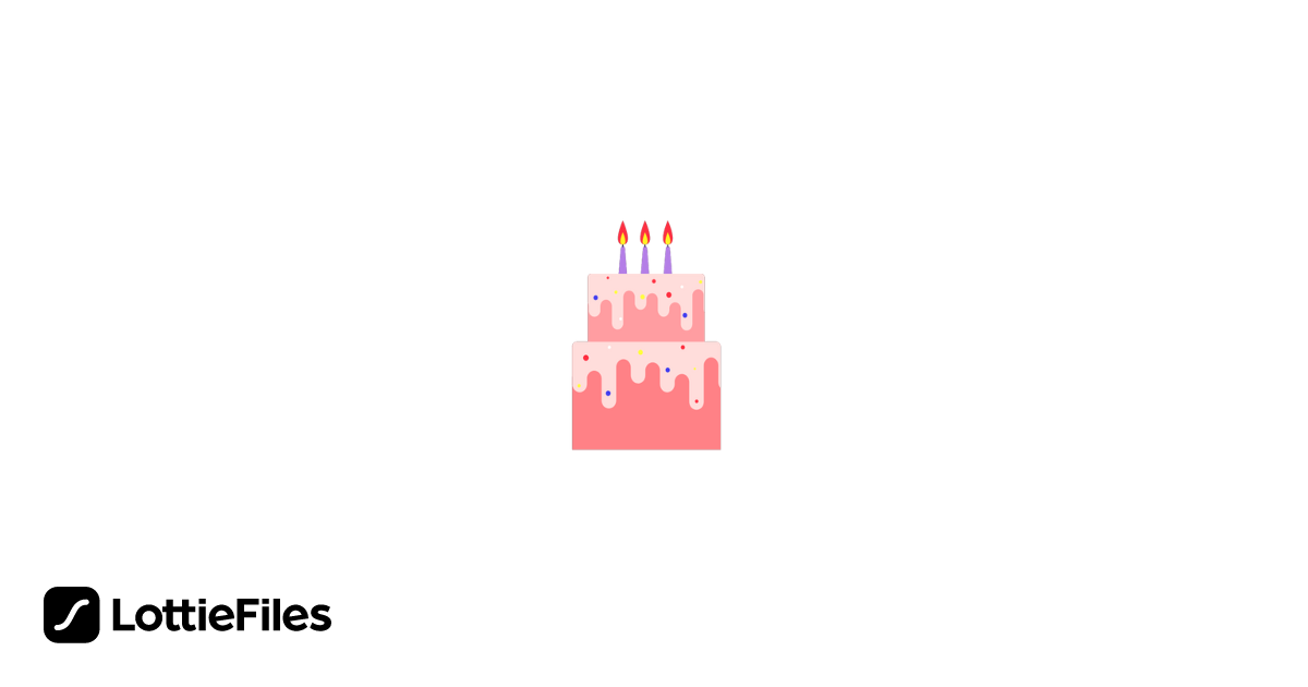 Free pink cake Animation by Design | LottieFiles