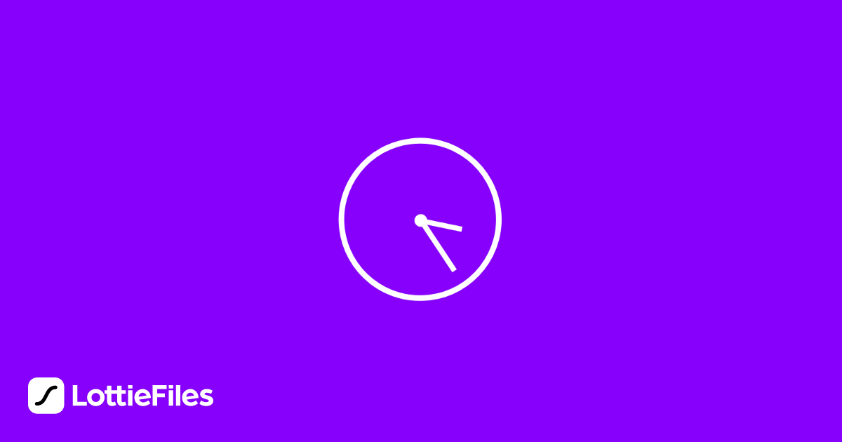 Free Clock Animation Animation by Tyron | LottieFiles