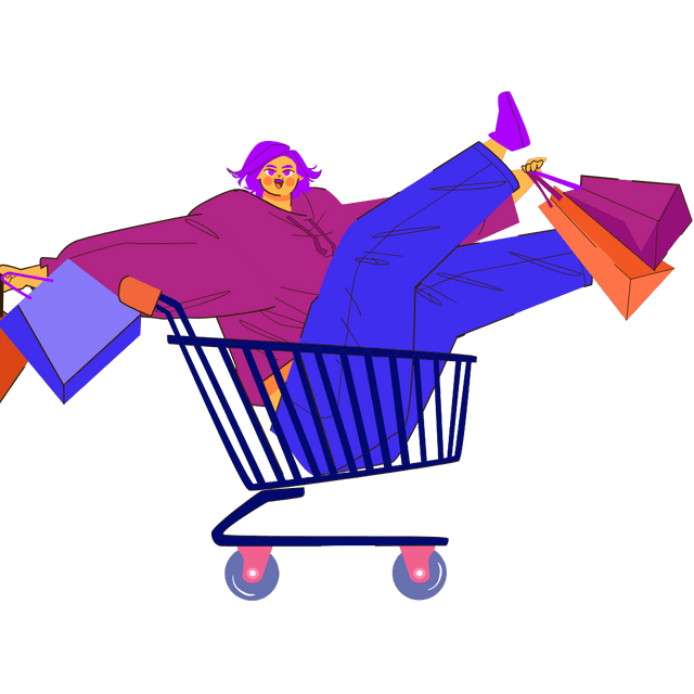 2d Shopping Spree Drop Into Cart