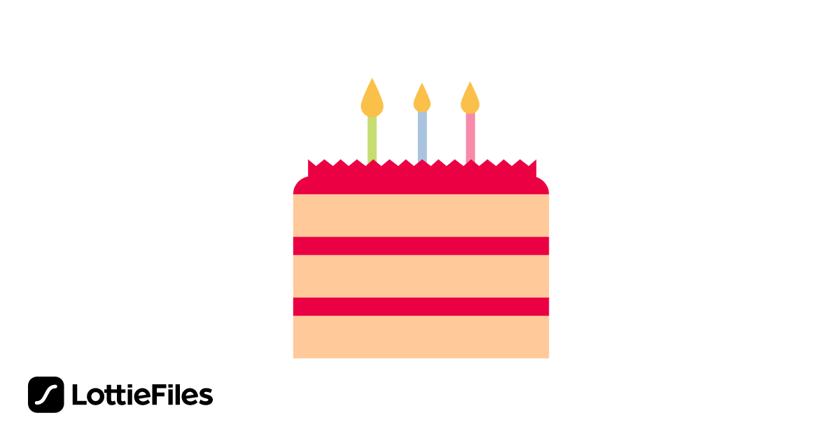 Free birthday cake Animation by Steve Davis | LottieFiles
