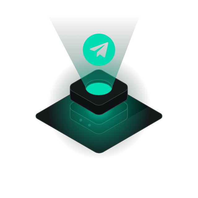 Telegram 3D icon rotation Lottie JSON animation