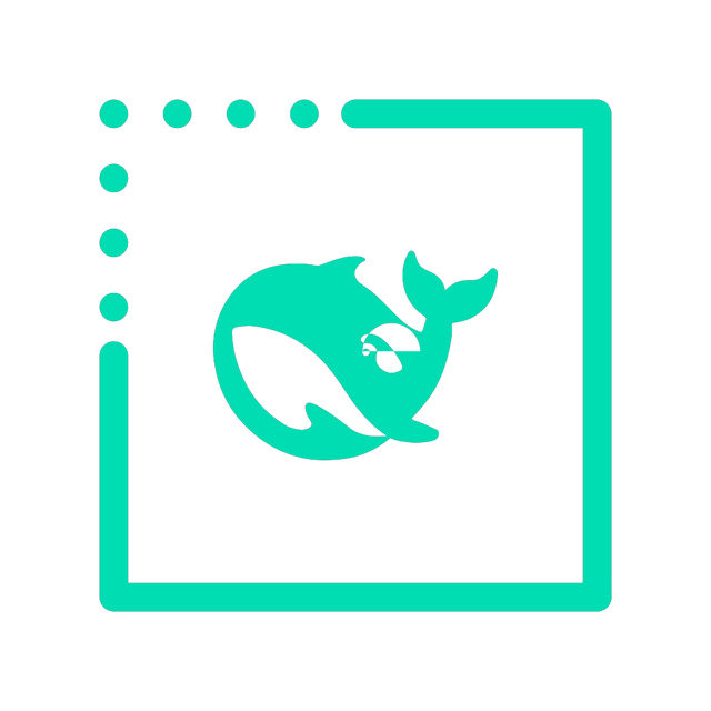 Deepseek icon Lottie JSON animation