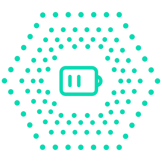 Battery half icon Lottie JSON animation