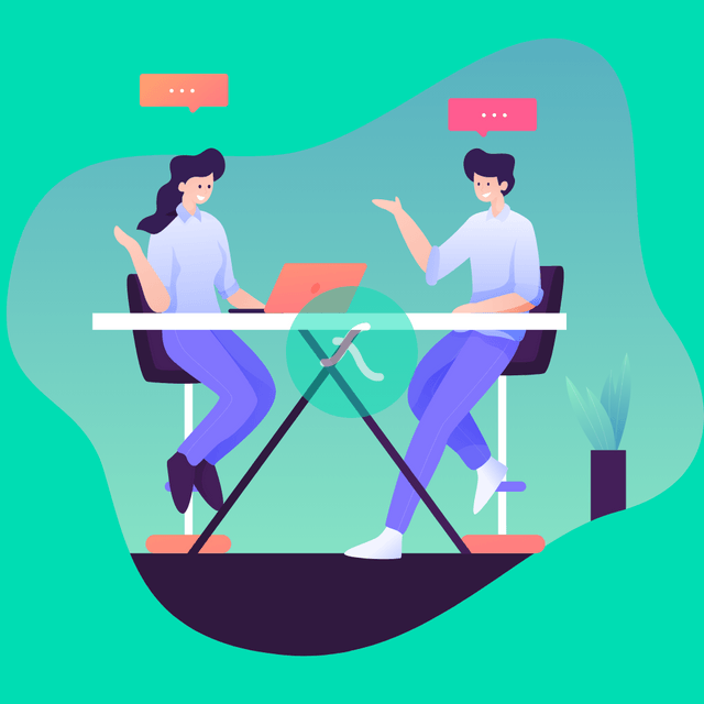 Coworker Lottie JSON animation