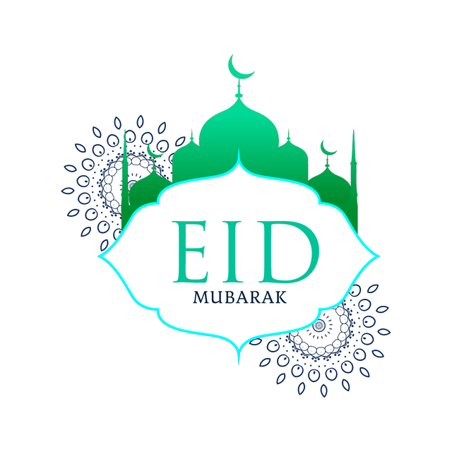 Modern eid mubarak animation