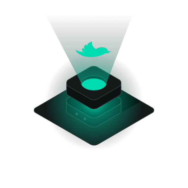 Twitter isometric Lottie JSON animation