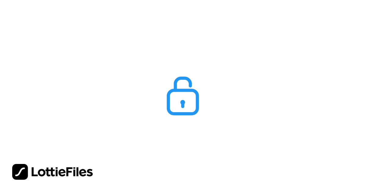 Free Blue Lock Animation by Leon Marc Schmidt | LottieFiles