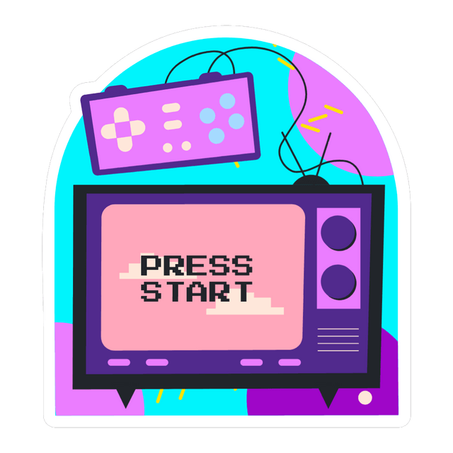 Retro video game animation