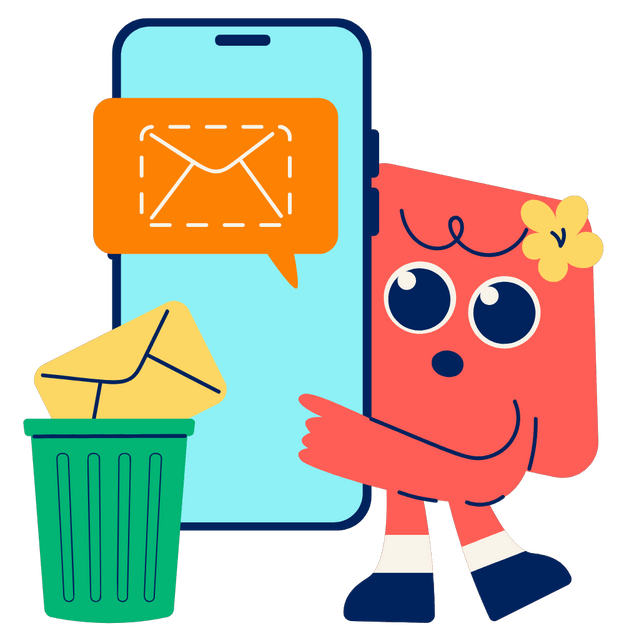 Delete Email Interaction Animation for Mobile Apps