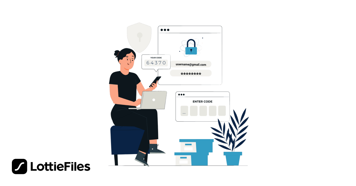 Free password Animation by Ahitub | LottieFiles